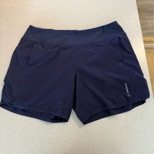 Brooks Navy Blue Athletic Running Shorts